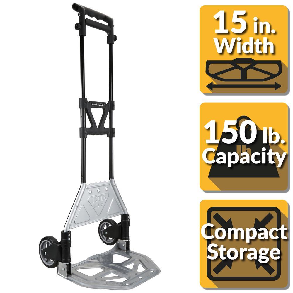 150lbs Capacity Pack-N-Roll 85-609-917 Steel Folding Cart 