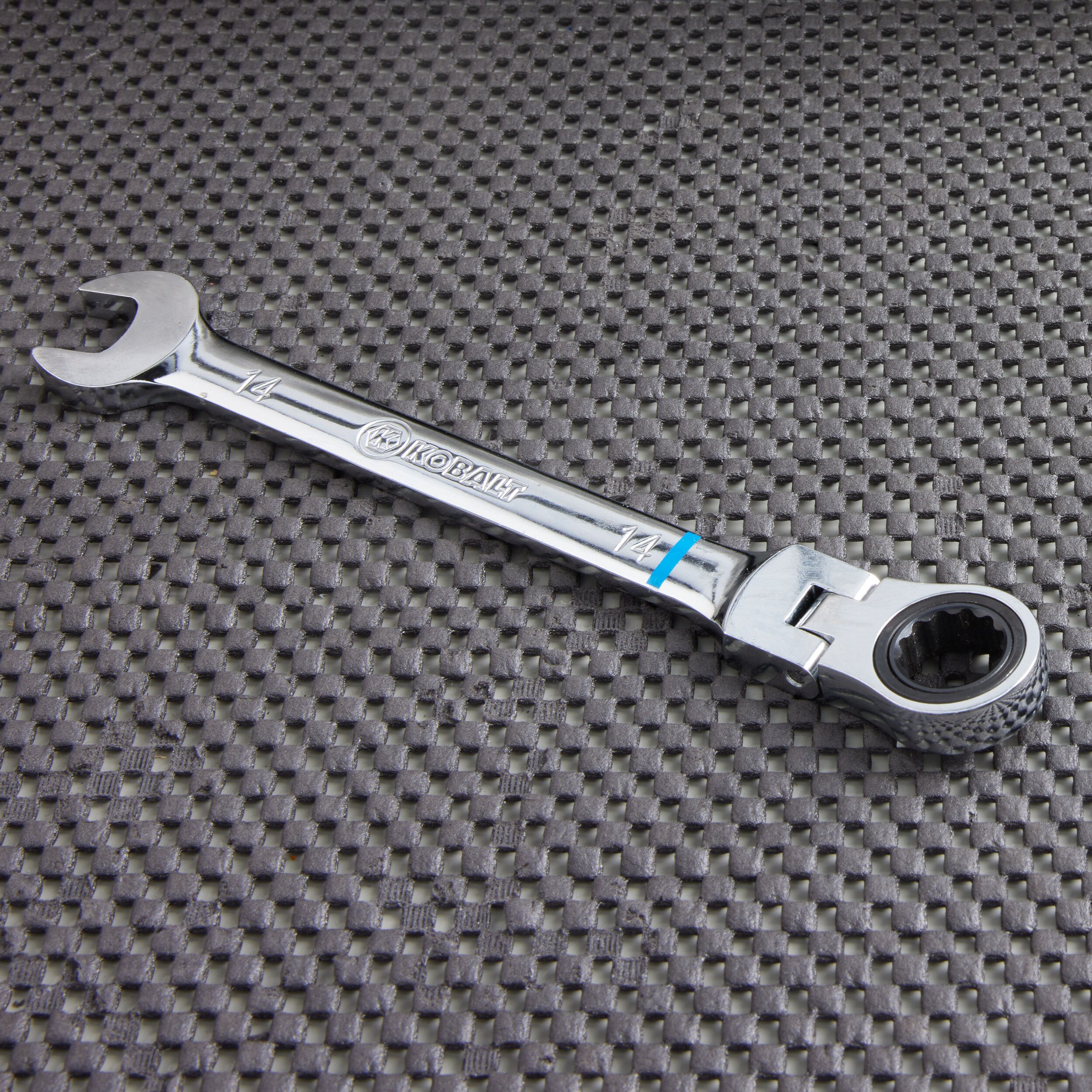 14mm Ratcheting Combination Wrench 12 Point 180 Degree Flex Head 3LU46