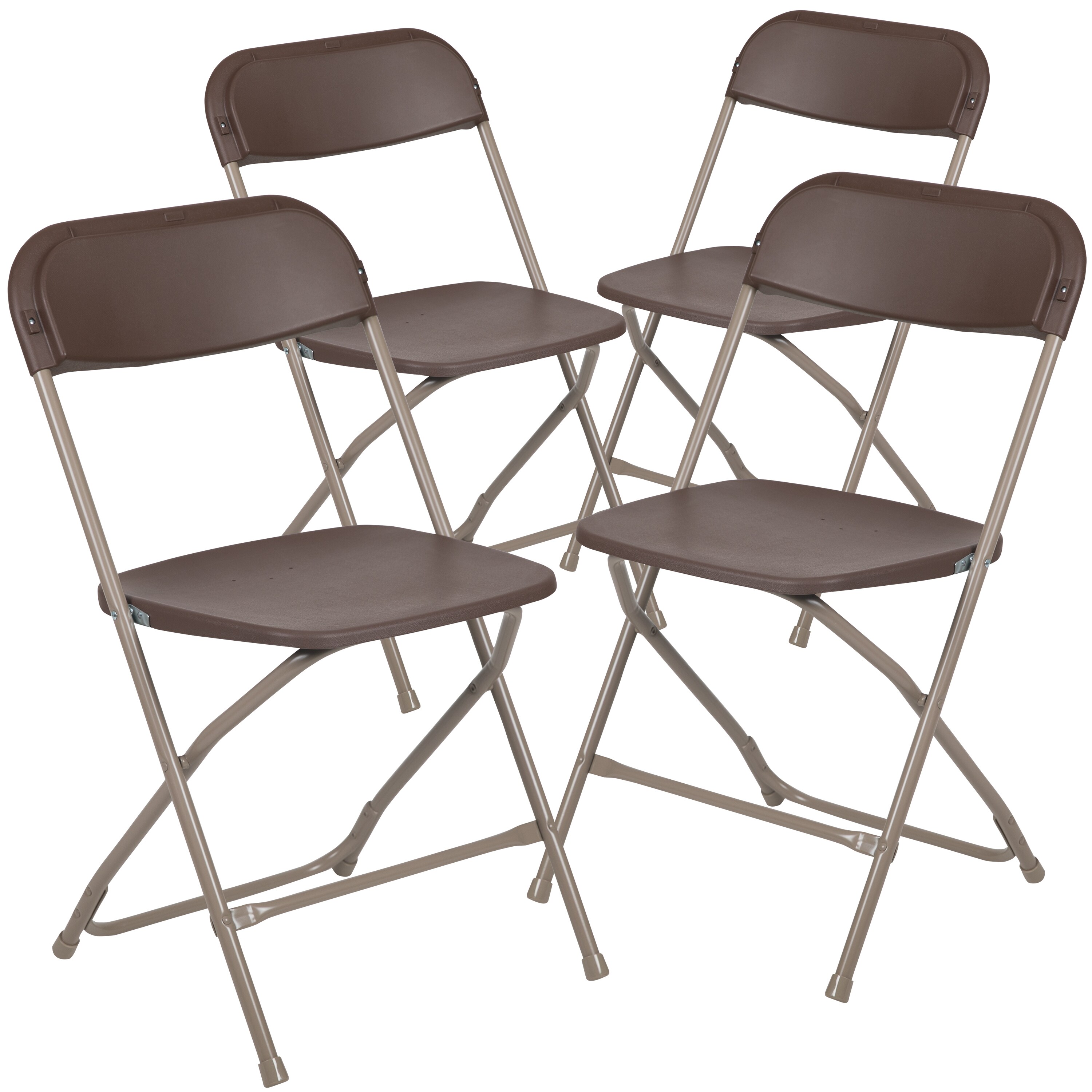 650 Lbs Capacity Commercial Quality Black Plastic Folding Chairs 50 PACK 