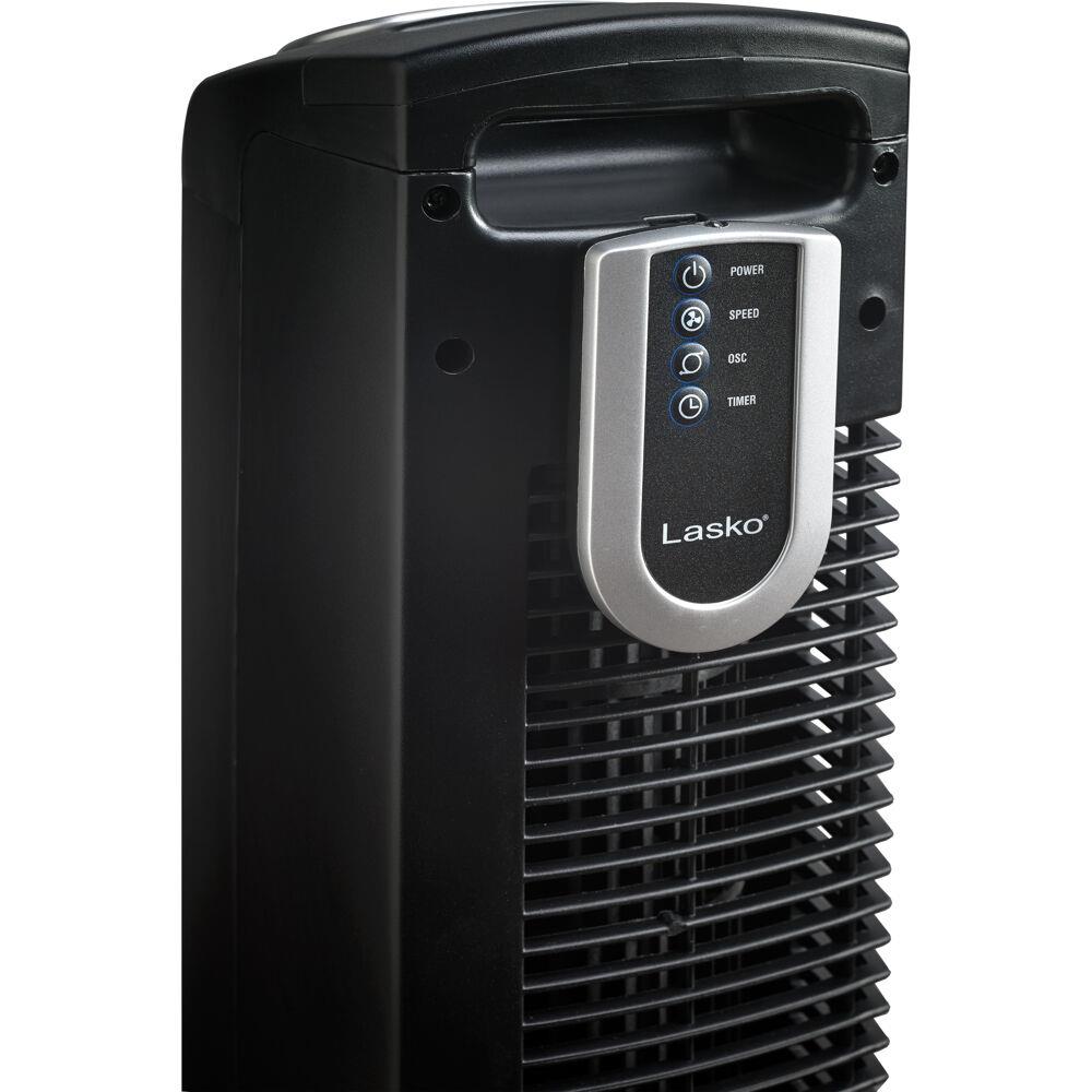 3 Speed Lasko 2511 Tower Fan with Remote Control Remote Programmable, 