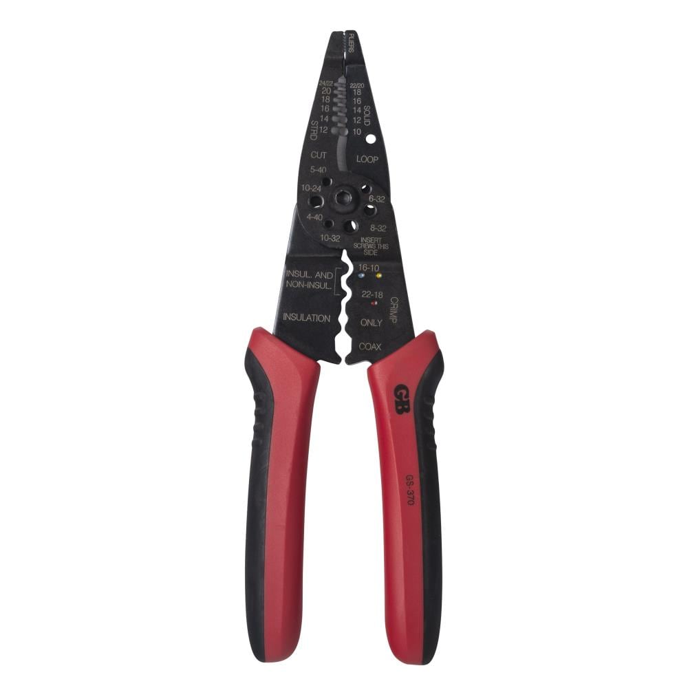 1x Professional Self-Adjusting Insulation Wire Stripper/cutter/crimper 8" Red 
