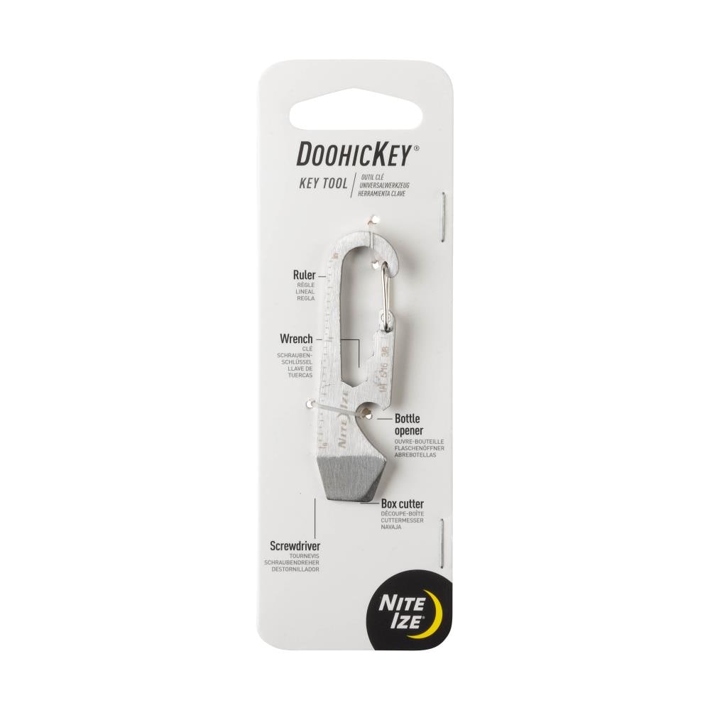 12-Pack Nite Ize DoohicKey Key Tool Stainless Steel Keychain Multi-Tool w/Clip 