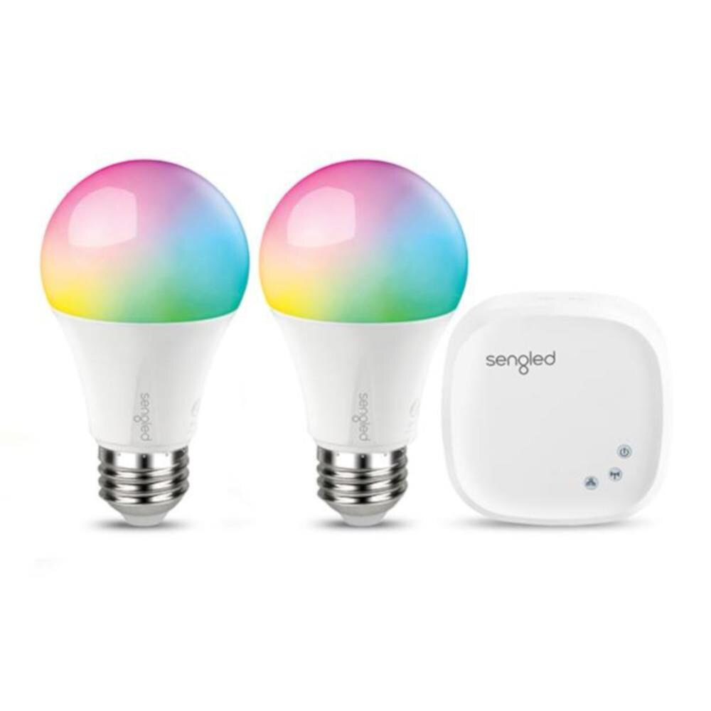 3 Pack Smart Hub Required SmartThings & IFTTT Color Changing Dimmable Smart Light Bulb That Compatible with Alexa Google Home Sengled Smart Light Bulb Smart Bulb Multicolor A19 LED Light 