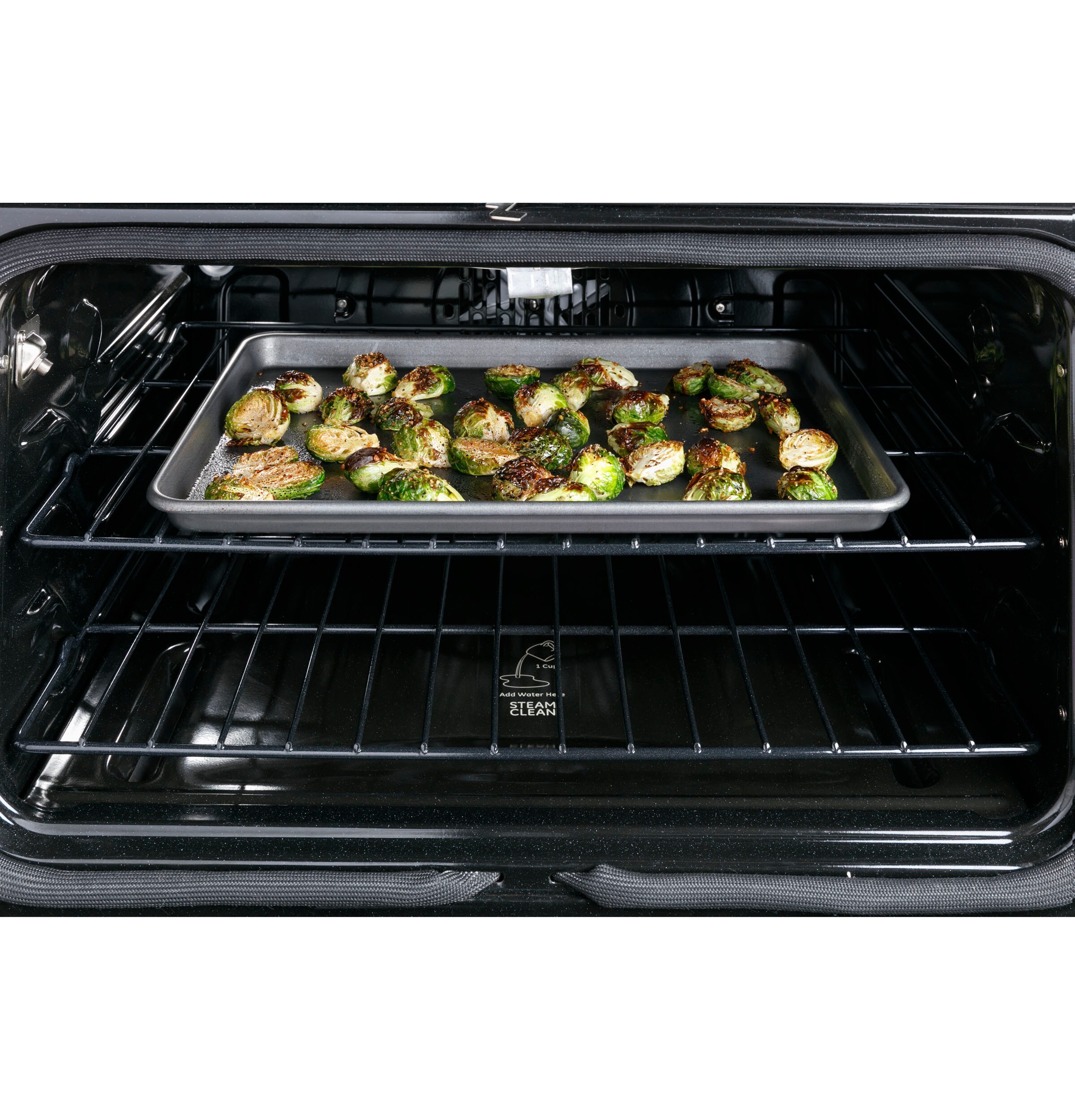 Cafe 30-in 5 Burners 5.6-cu ft Self-Cleaning Air Fry Convection Oven  Freestanding Gas Range (Stainless Steel)