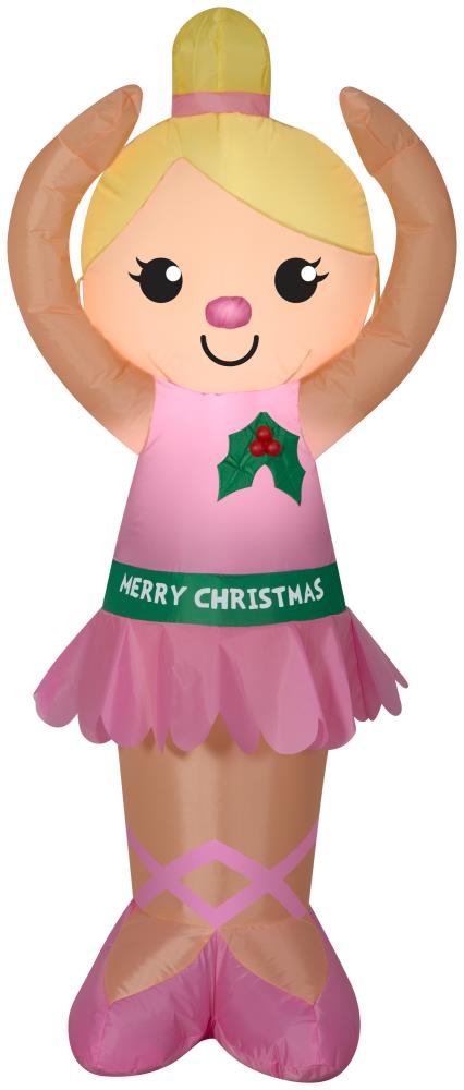 Gemmy Holiday Time Inflatable Ballerina 4 Feet Tall