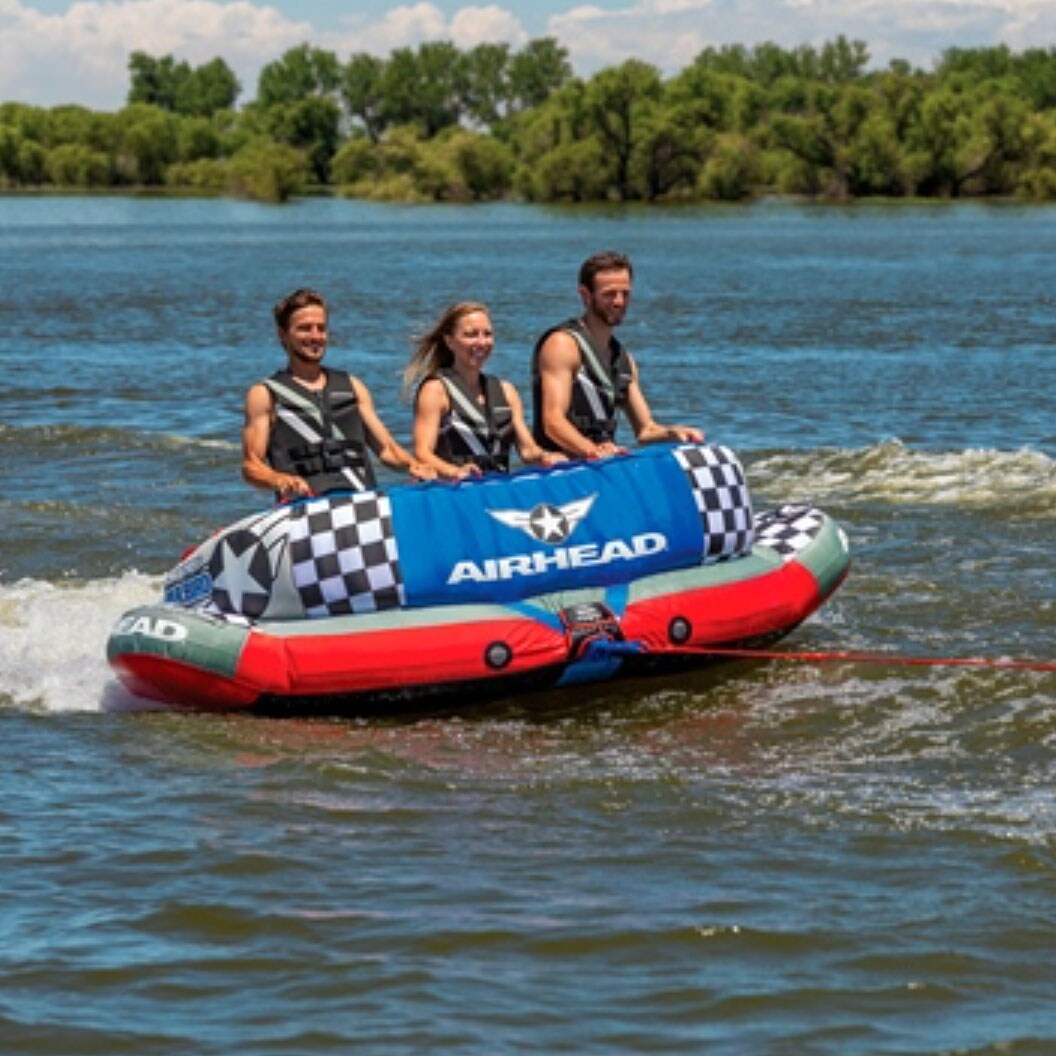 Sportsstuff Chariot Warbird 3 1-3 Rider Towable Tube for Boating 