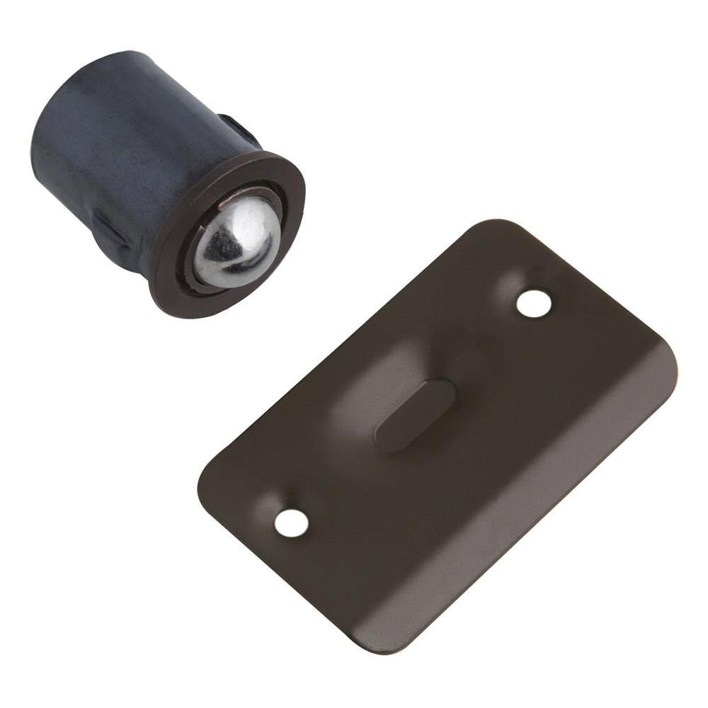 Everything Doors OIL RUBBED BRONZE BALL CATCH WITH STRIKE PLATE