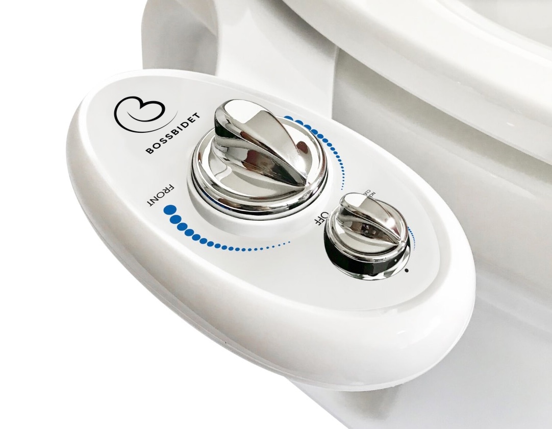 Non-Electric Bidet Fresh Water Sprayer Indoor Mechanical Toilet Seat Nozzle Xmas 