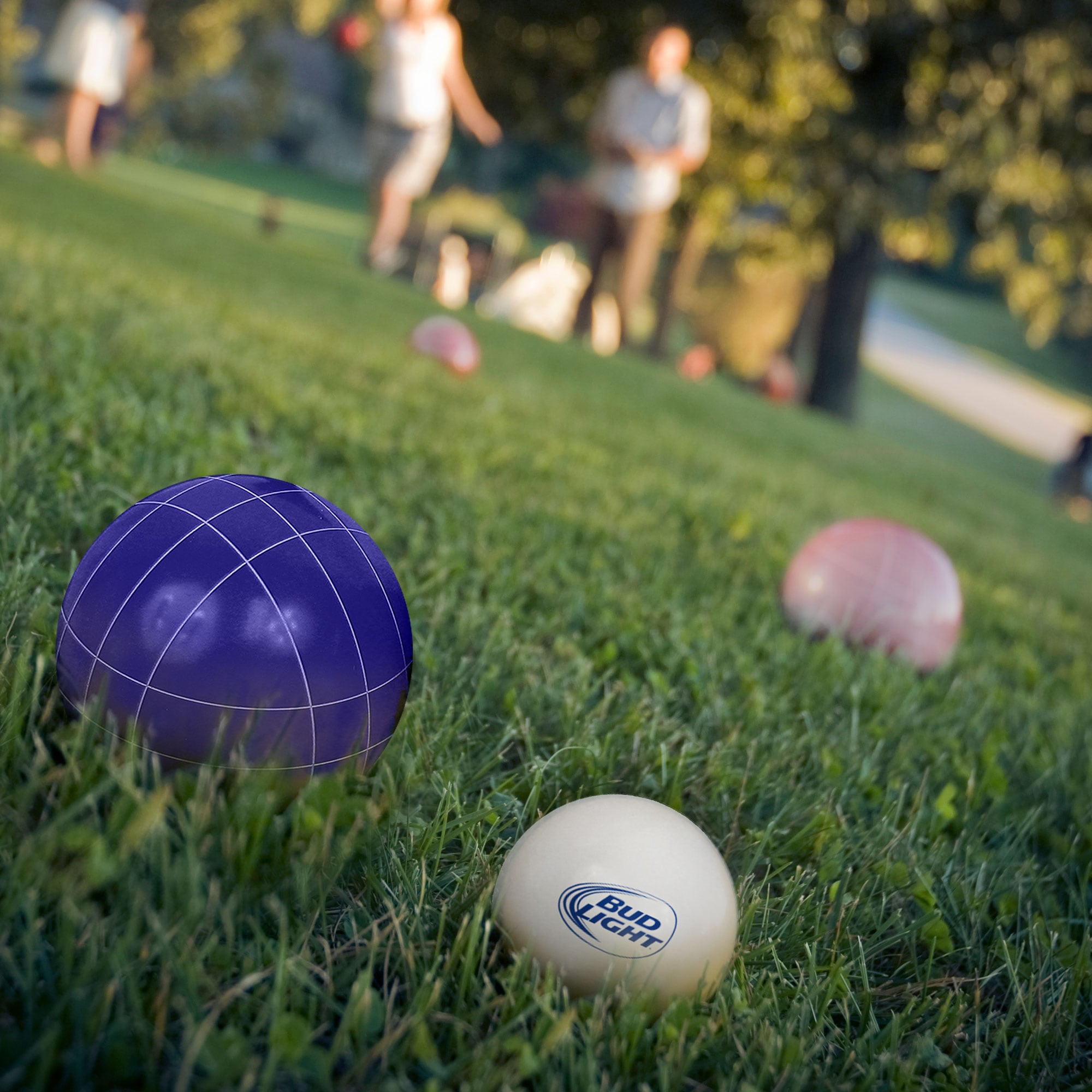 Backyard Goplus Bocce Outdoor Ball Set with 8 Balls Pallino Lawn Bowling Games 