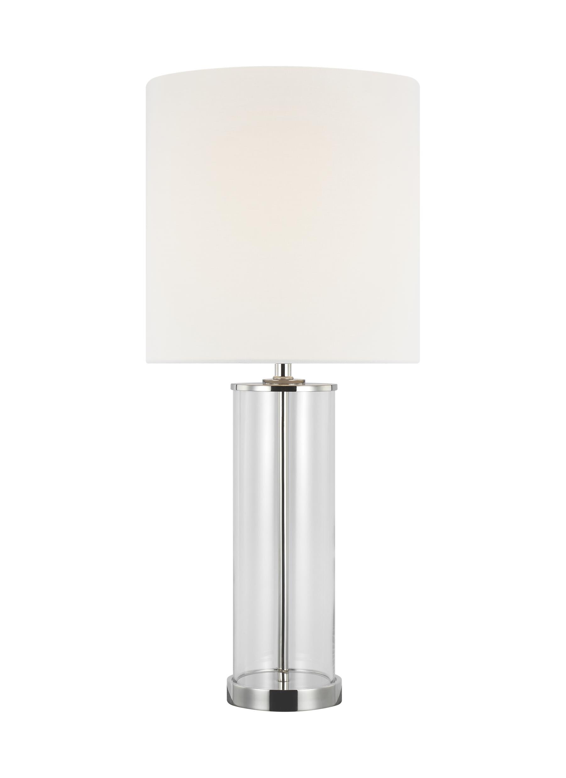 polished nickel table lamp