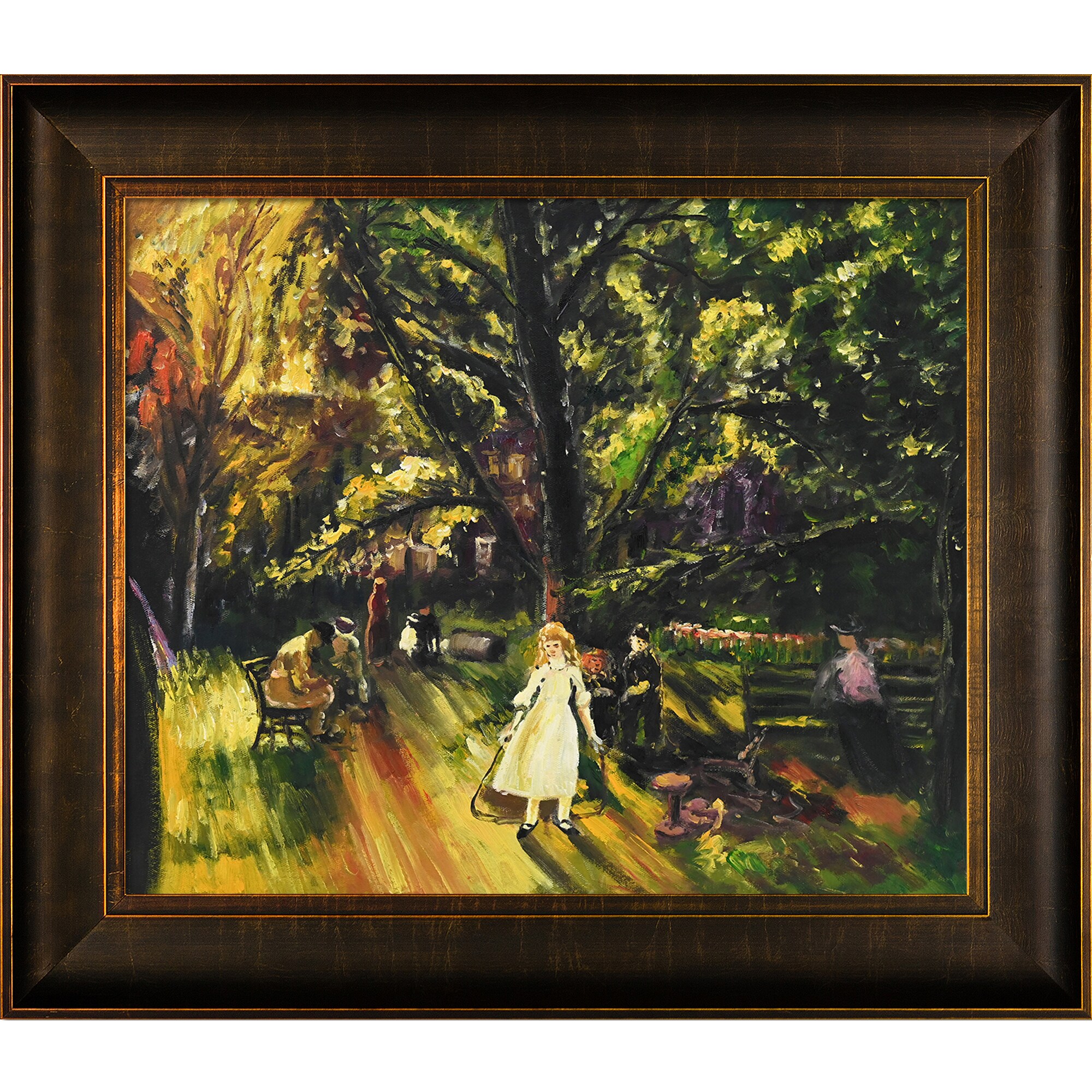 overstockArt Gramercy Park 1920 Framed Oil Painting by George Wesley Bellows overstockArt Gramercy Park 1920 Framed Oil Painting by George Wesley Bellows