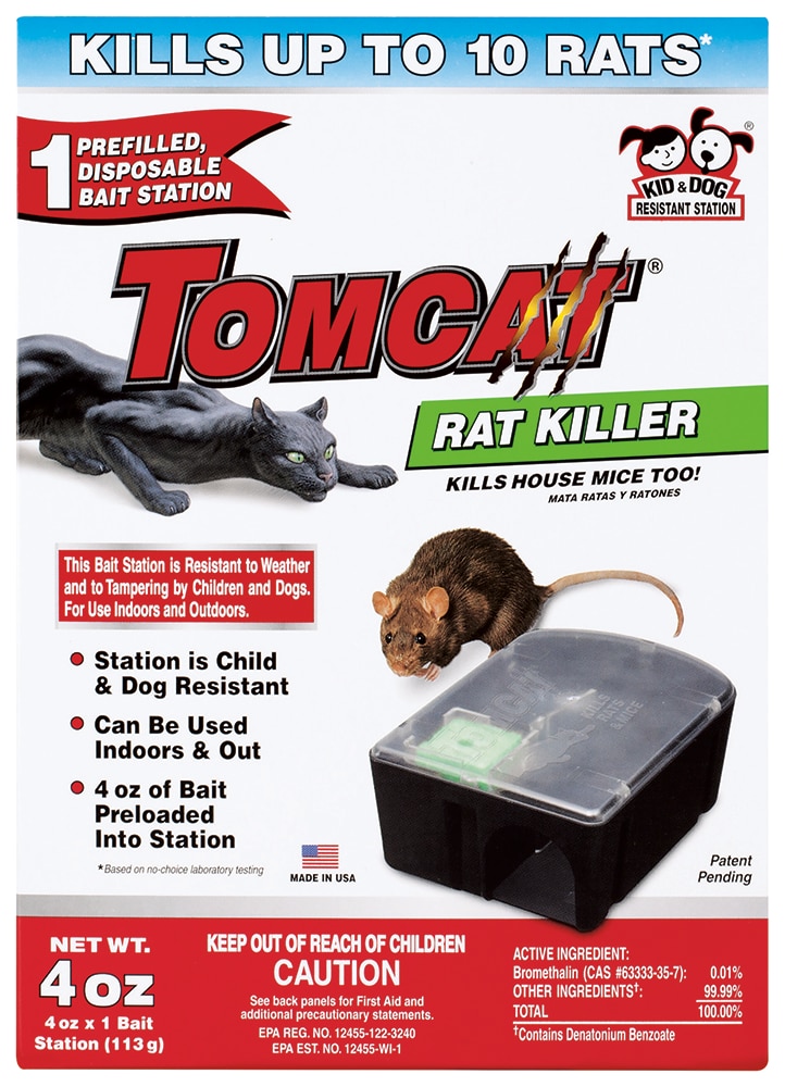 Tomcat Mouse Mice Rat Killer 8 Blocks Bait Poison Rodent Station Trap 