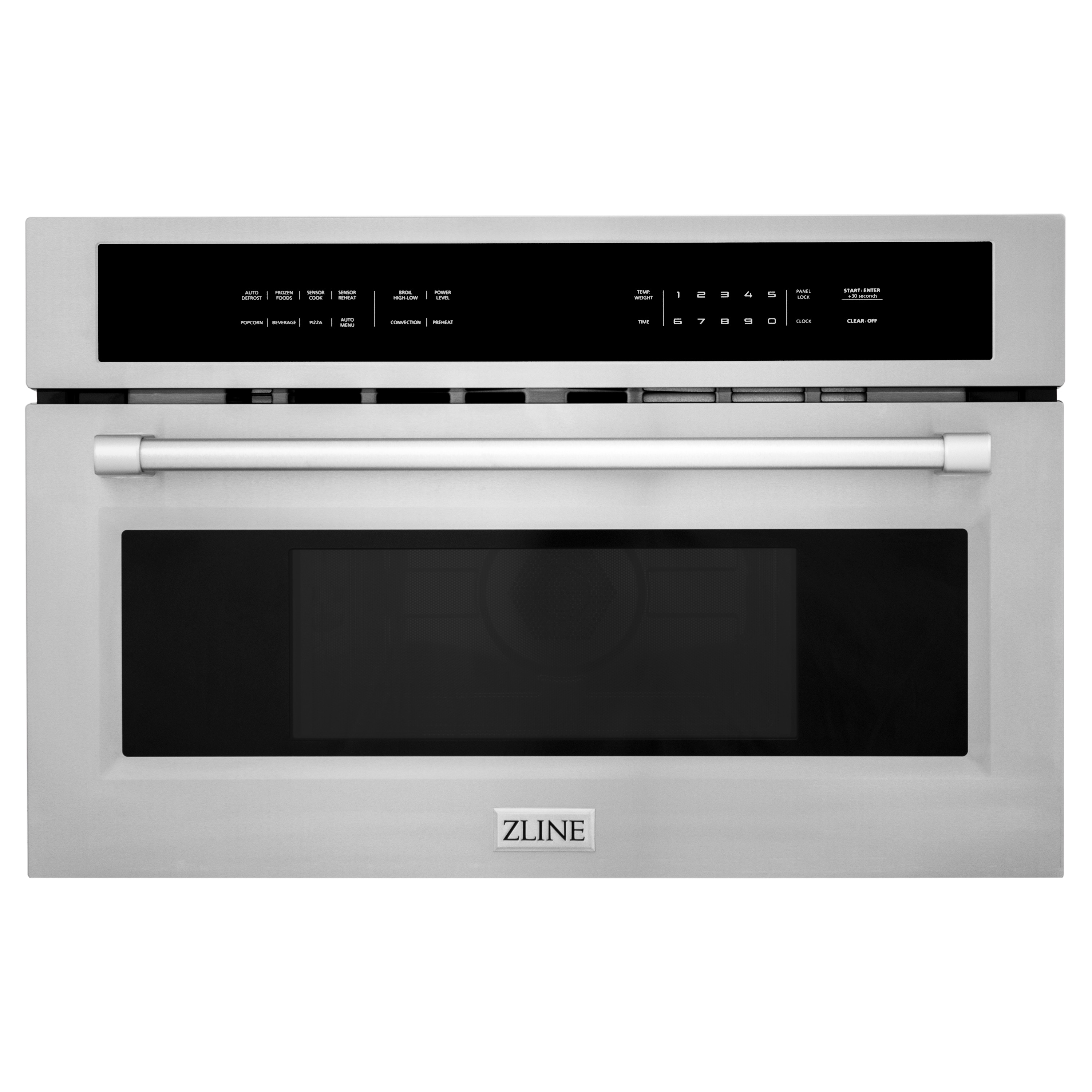 ZLINE 24 Built-in Convection Microwave Oven in Black Stainless Steel with Speed and Sensor Cooking 
