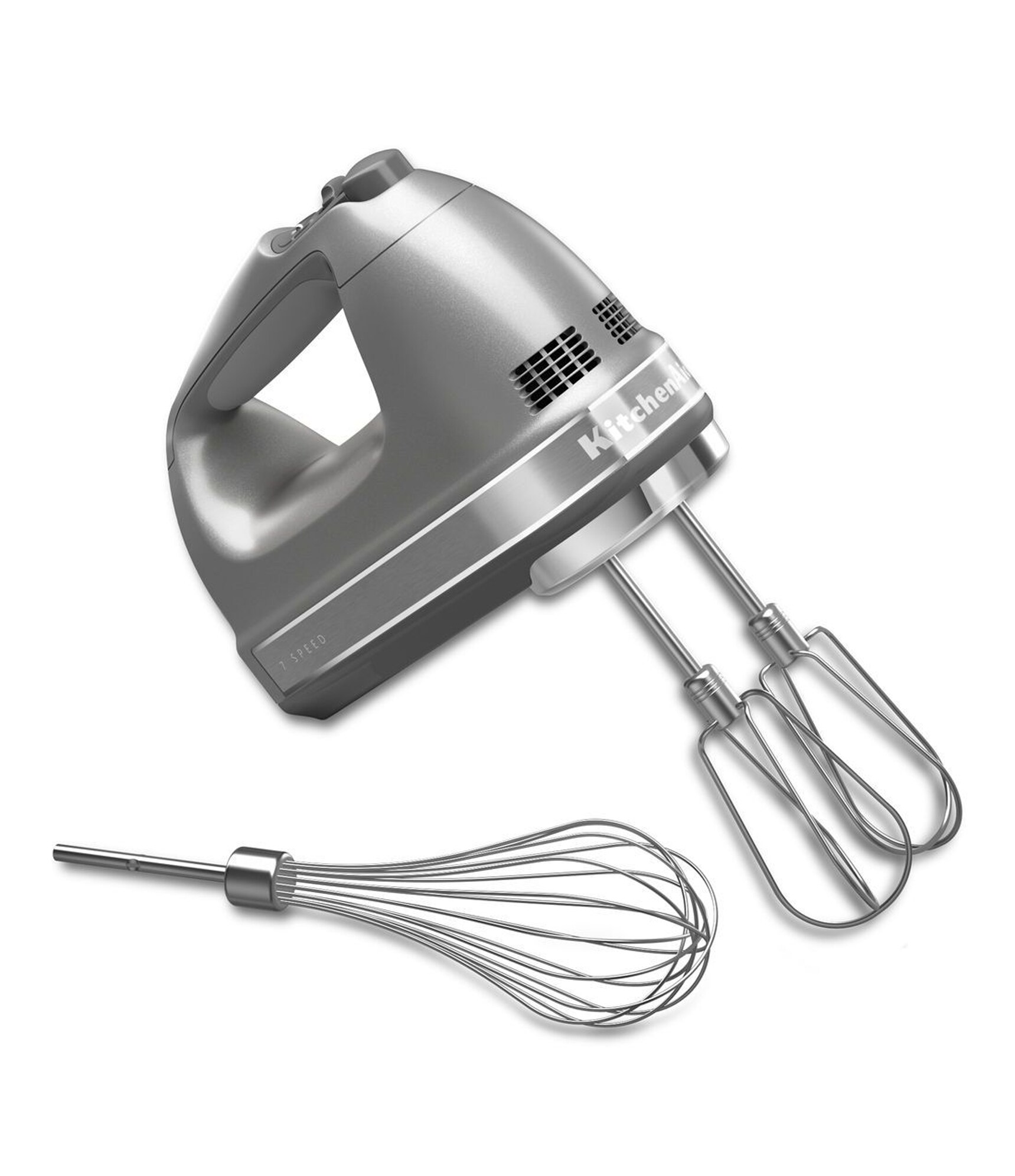 Including 2 Mixers and 2 Dough Hooks Electric Hand Mixers for Kitchen Beating Eggs Cakes 7-Speed Small Stainless Steel Hand Mixer with Turbo and Convenient Eject Button Handheld Mixers Electric