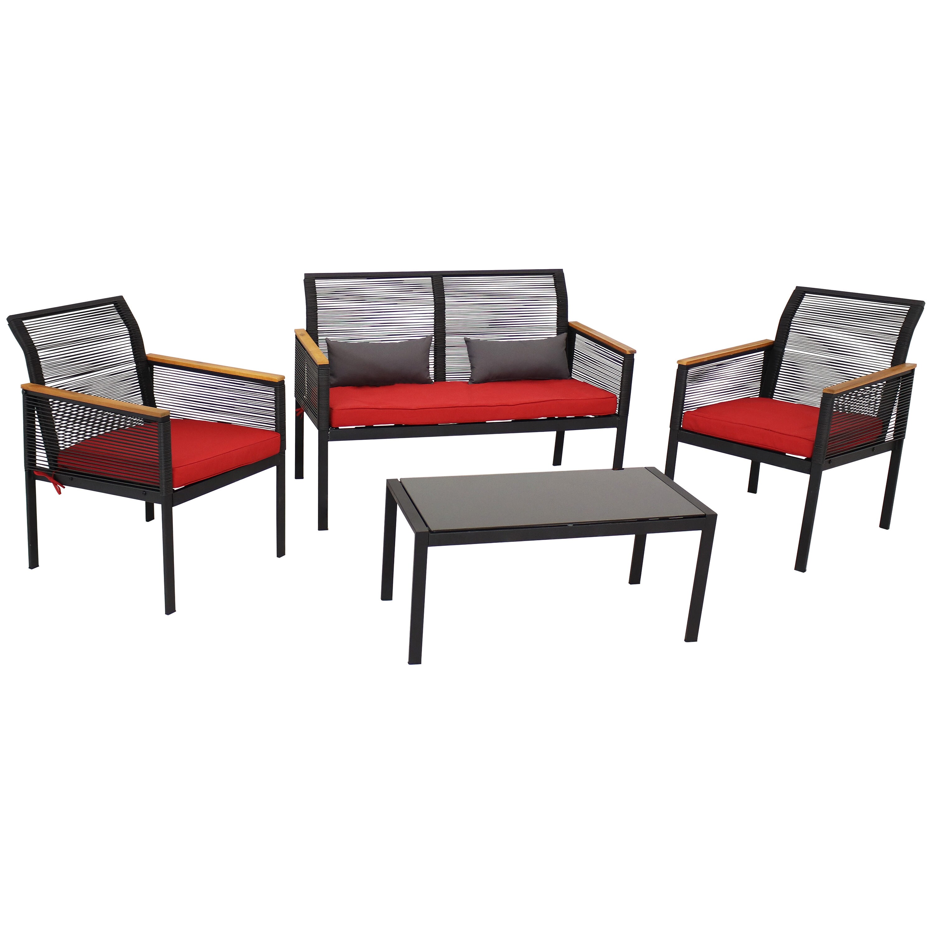 tea set 4 piece patio conversation set