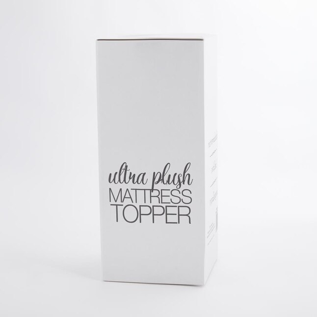 White IEH-MATTPAD-KING ienjoy Home Collection Premium Luxury Overfilled Down Fiber Mattress Pad King 