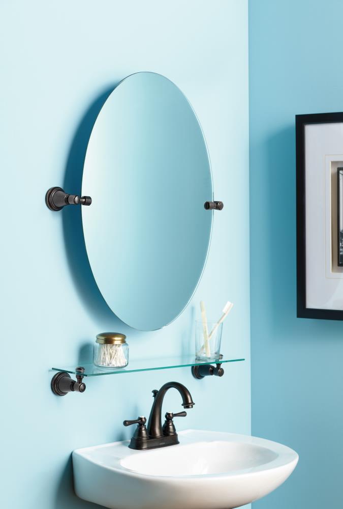 Moen Bradshaw Bathroom Mirror Oil-Rubbed Bronze in the Bathroom Mirrors department at Lowes.com