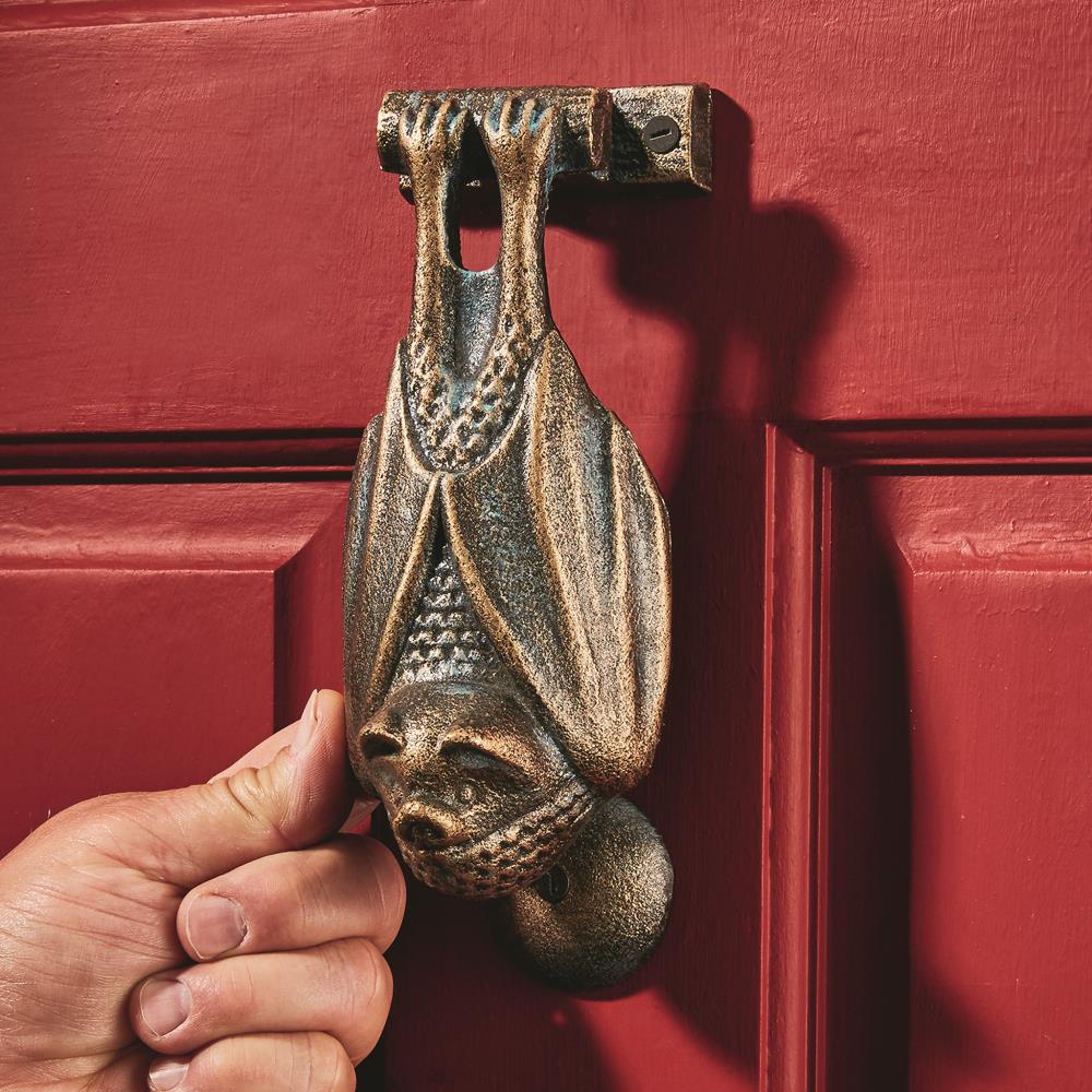 Set of Two Design Toscano Bulldog Authentic Foundry Iron Door Knocker