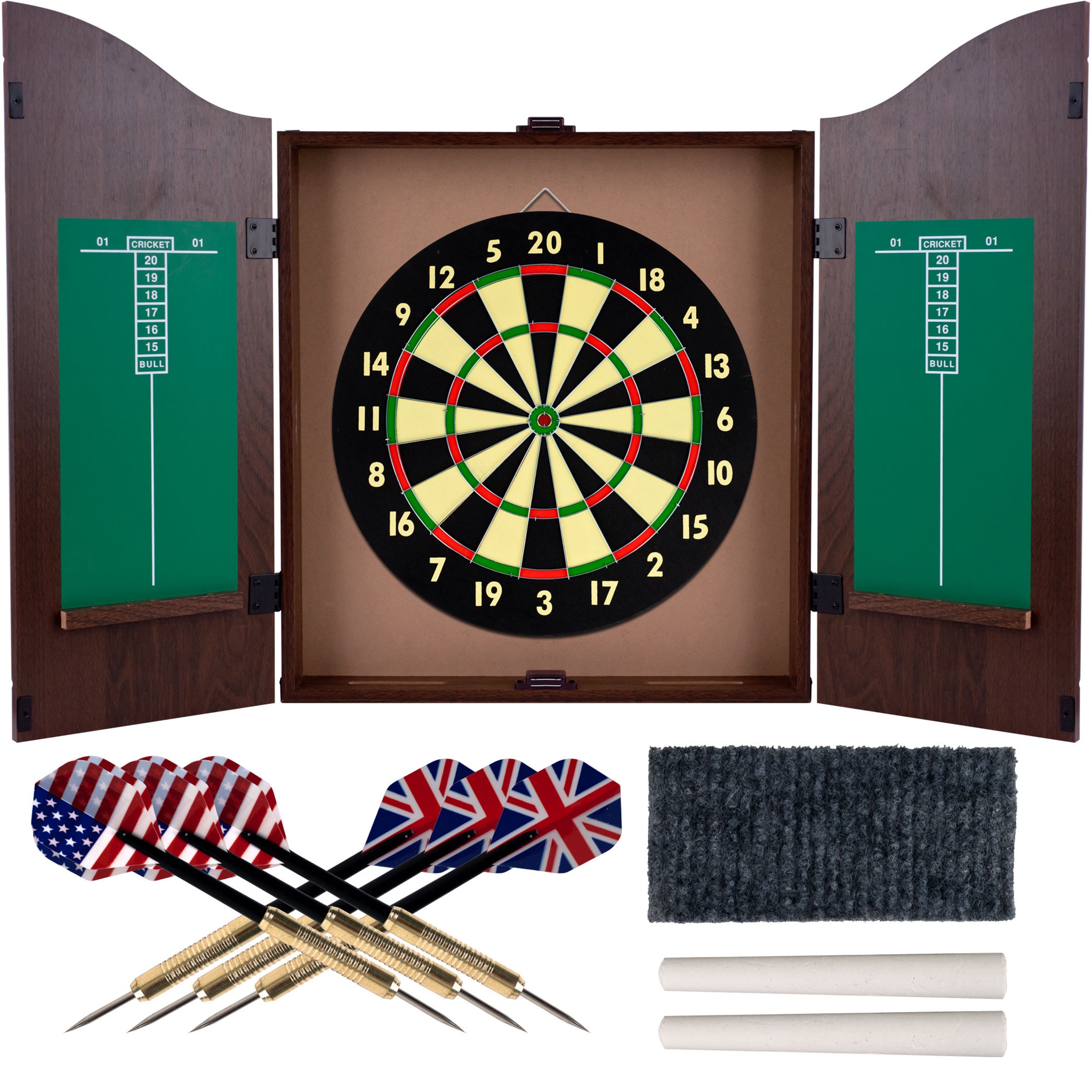 TOY BOX Dart Game Set With 6 Darts and Board Dart Board 