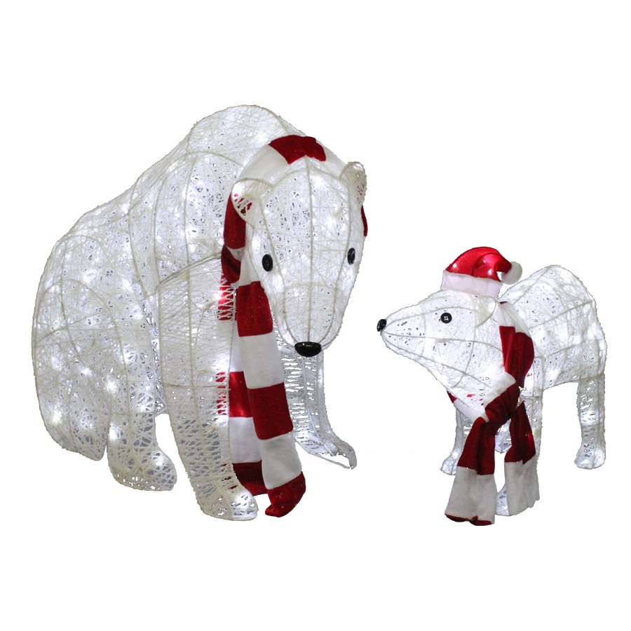 lighted polar bear