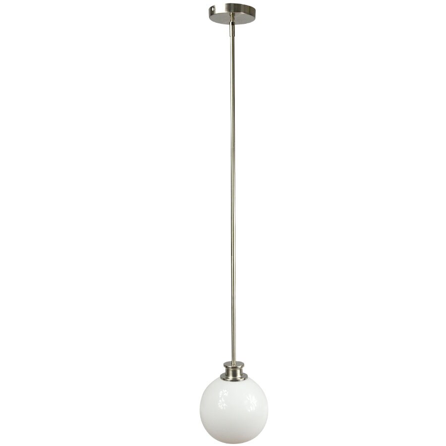 Alan Roth Ylt-0923mp Mini Pendant Brushed Nickel Frosted glass shade. 