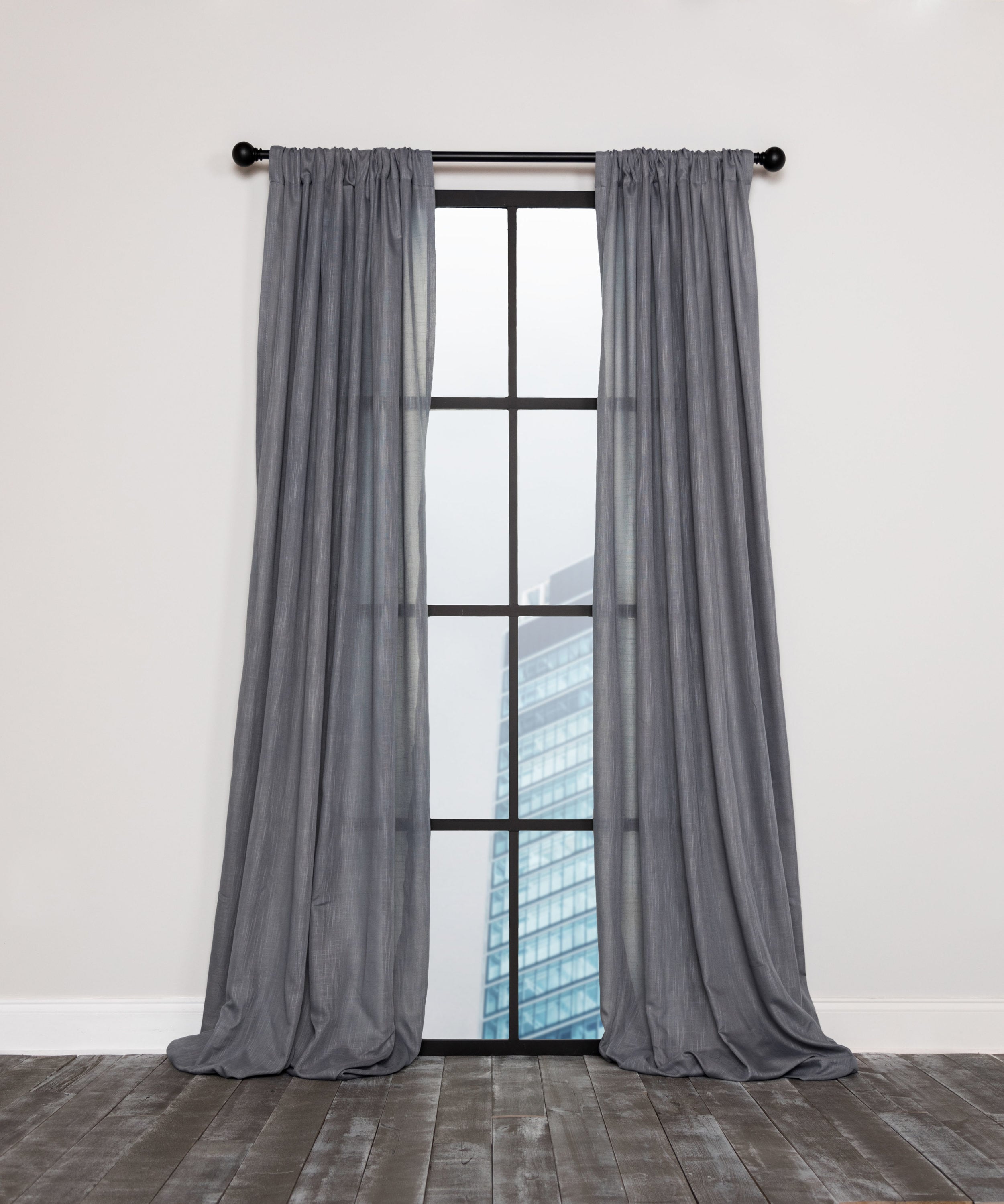 Lovely Solid One Panel Sheer Curtain Window Drape 54" x 84" Long Rod Pocket 