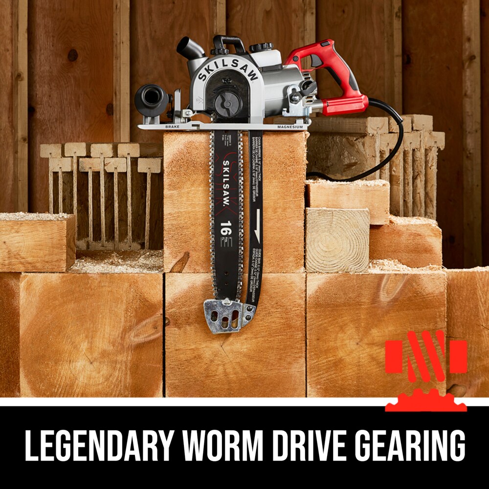 SKIL 15 Amps 16-in Worm Drive Corded Electric Chainsaw in the 