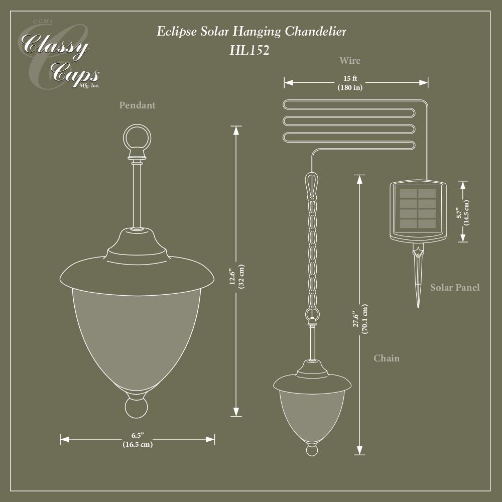 Classy Caps Eclipse Black Modern/Contemporary Crackled Glass Urn LED Outdoor Pendant Light