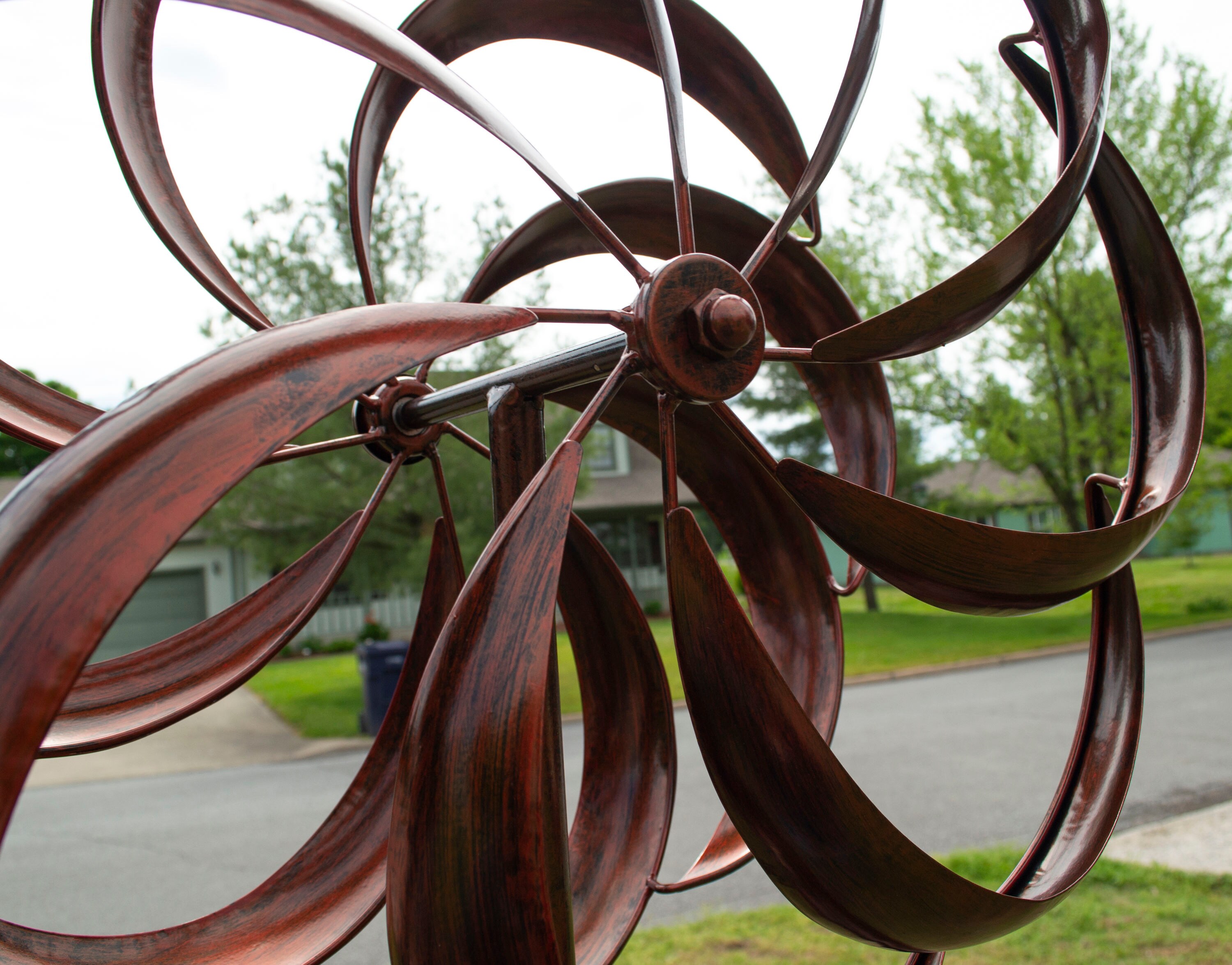 Details about   Wind Spinner Outdoor Metal Garden Spinners for Yard Swivel Hanging Stainless Flo 