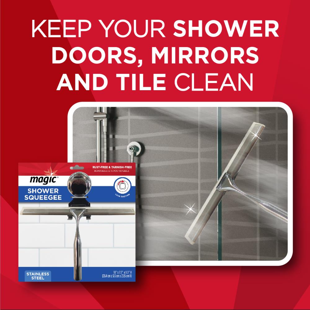 Mirrors Bath and Tile Magic Squeegee Ideal for Shower Doors 