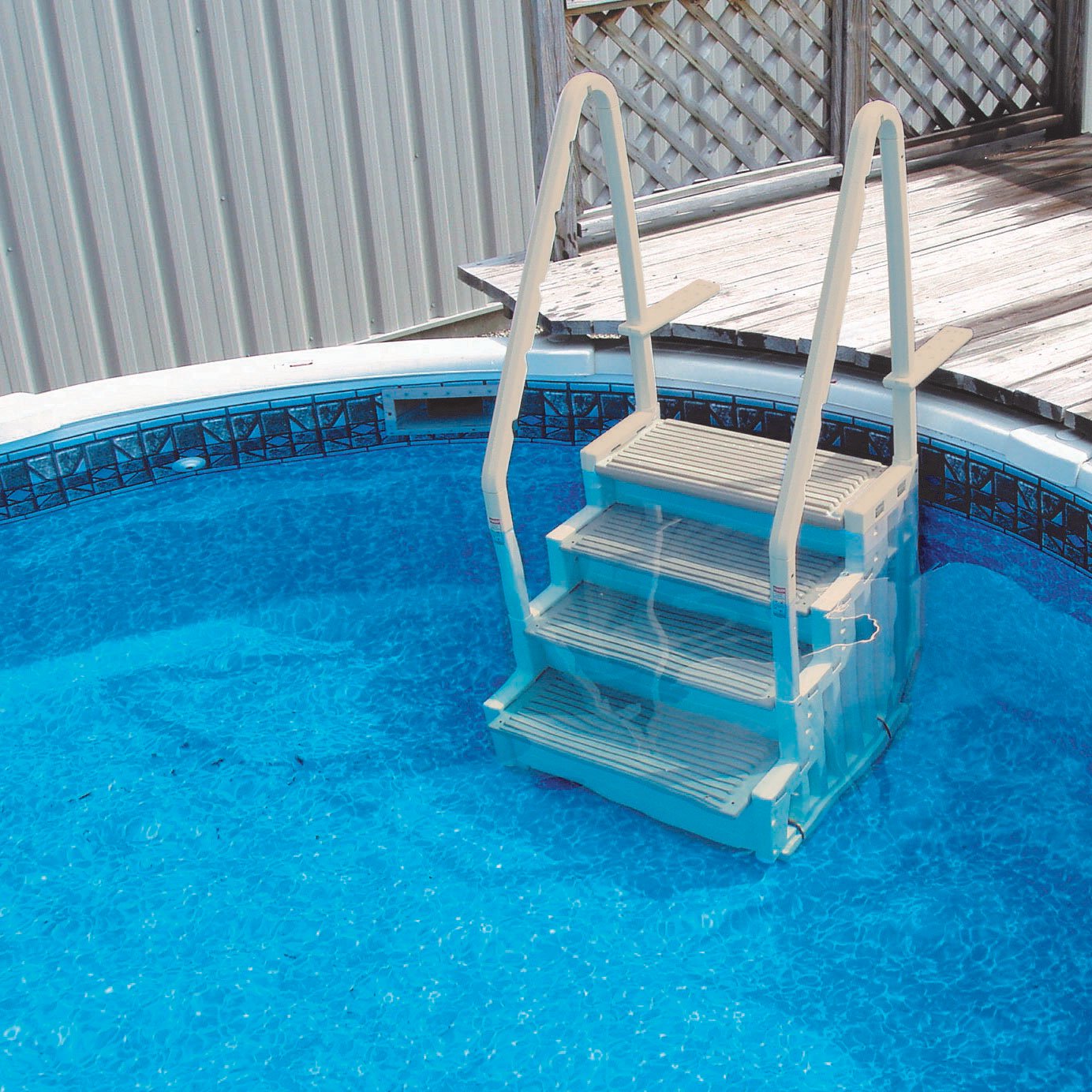 Confer Step 1 & In-Pool Ladder Above Ground Swimming Pool System Choose Color 