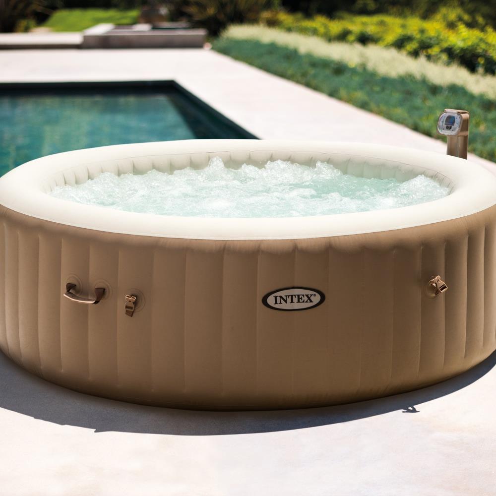 Intex 4 Person 140 Jet Round Inflatable Hot Tub In The Hot Tubs And Spas