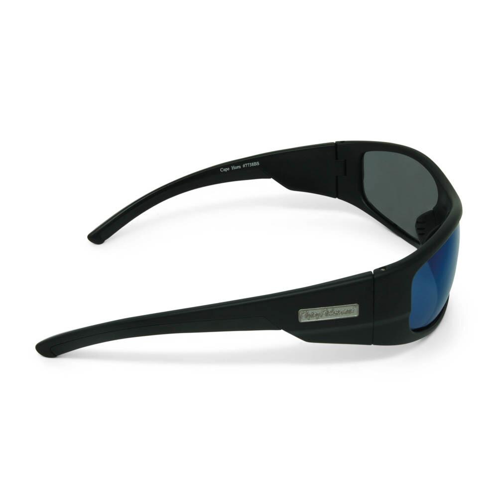 Flying Fisherman 7738BS Cape Horn Polarized Sunglasses Smoke-Blue Black 