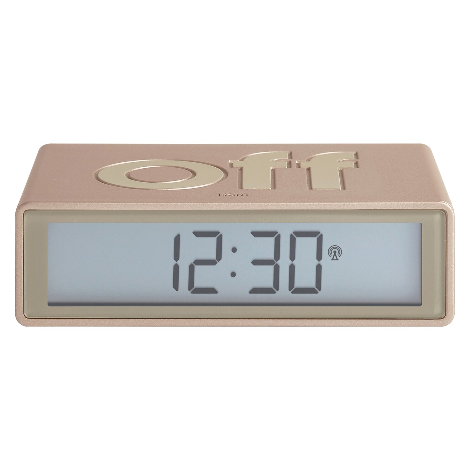 Balance Quartz alarm clock pink rubber housing 