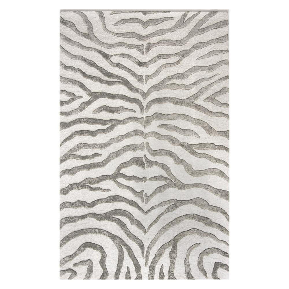 nuLOOM Print Leopard Area Rug Grey 2 ft 8 in x 8 ft 