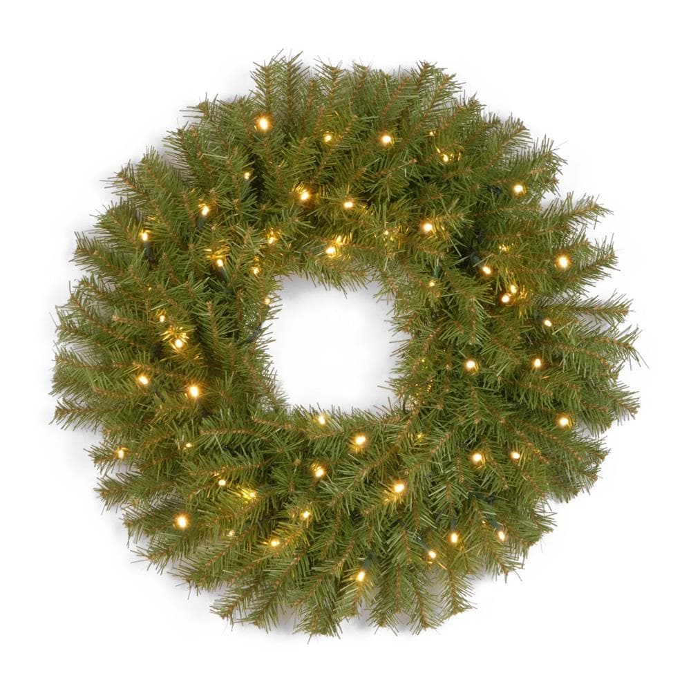 cordless lighted wreath