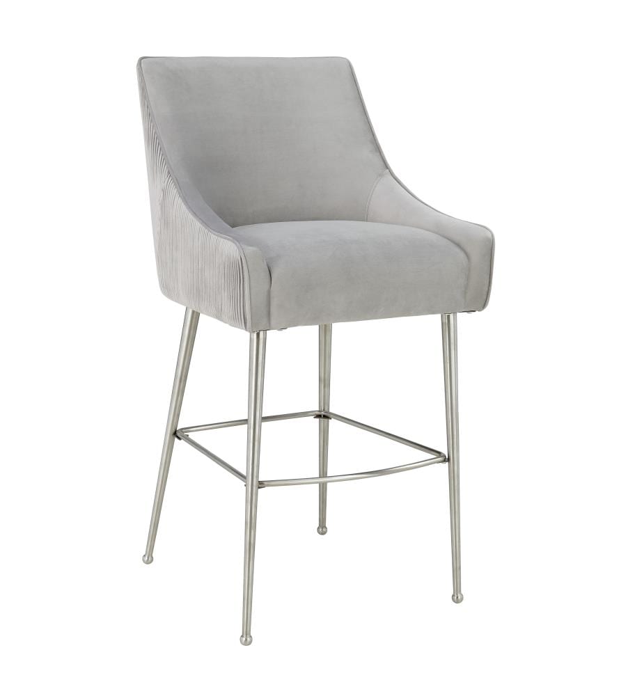 grey velvet counter height chairs