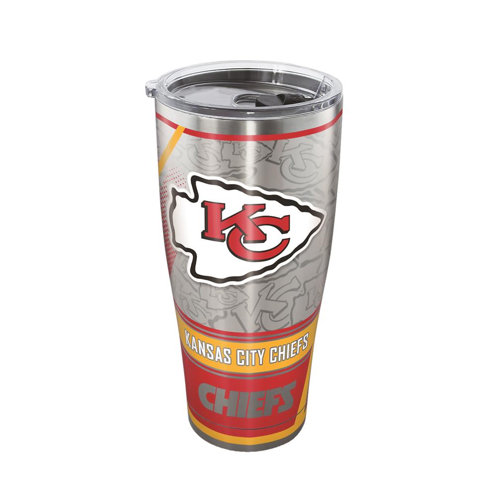 24 oz Clear Tervis 1290913 Kansas City Chiefs Tumbler With Lid 
