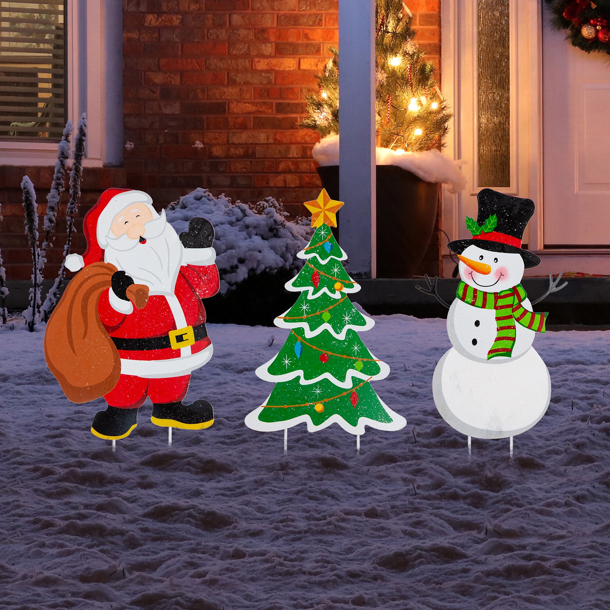 Christmas Tree Hanging Lamp Santa Claus Deer Snowman Light Decor Home Decors Hot 