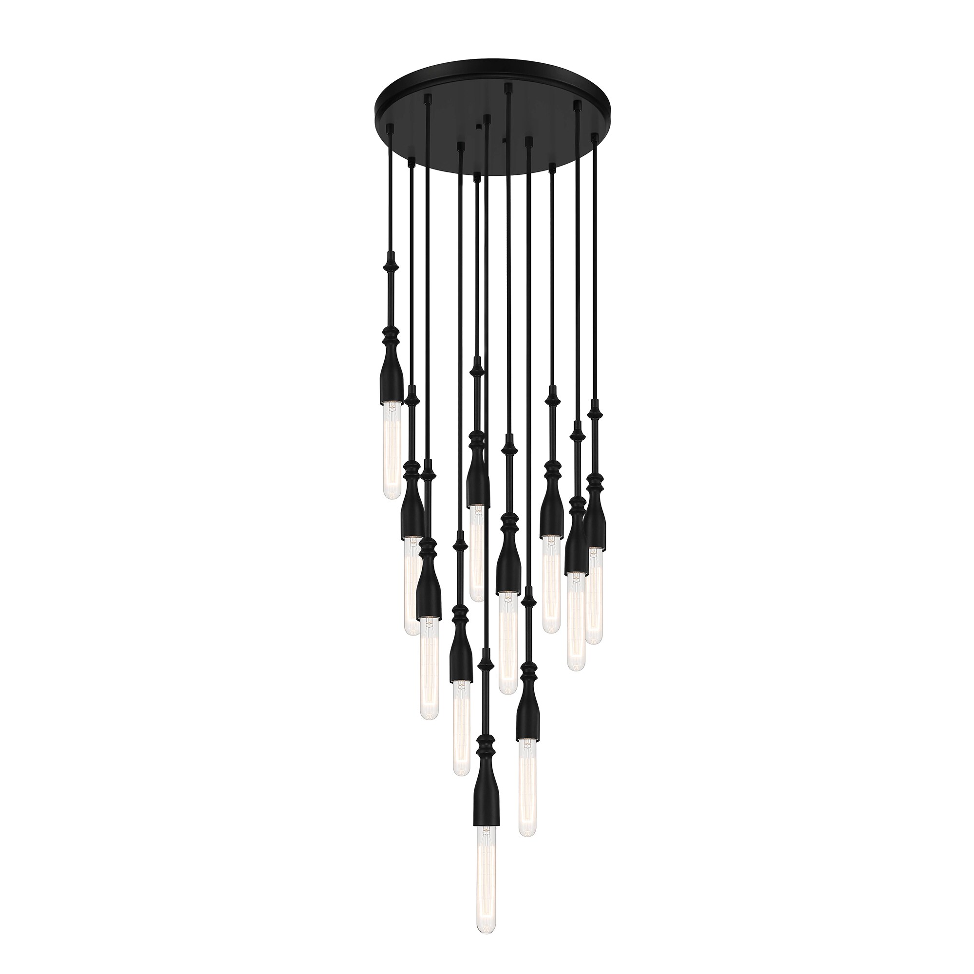 black glam chandelier