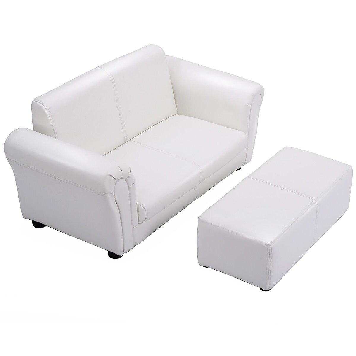 Kids Sofa Armrest Chair Lounge Couch Armchair w/ Storage Function PU Leather US 