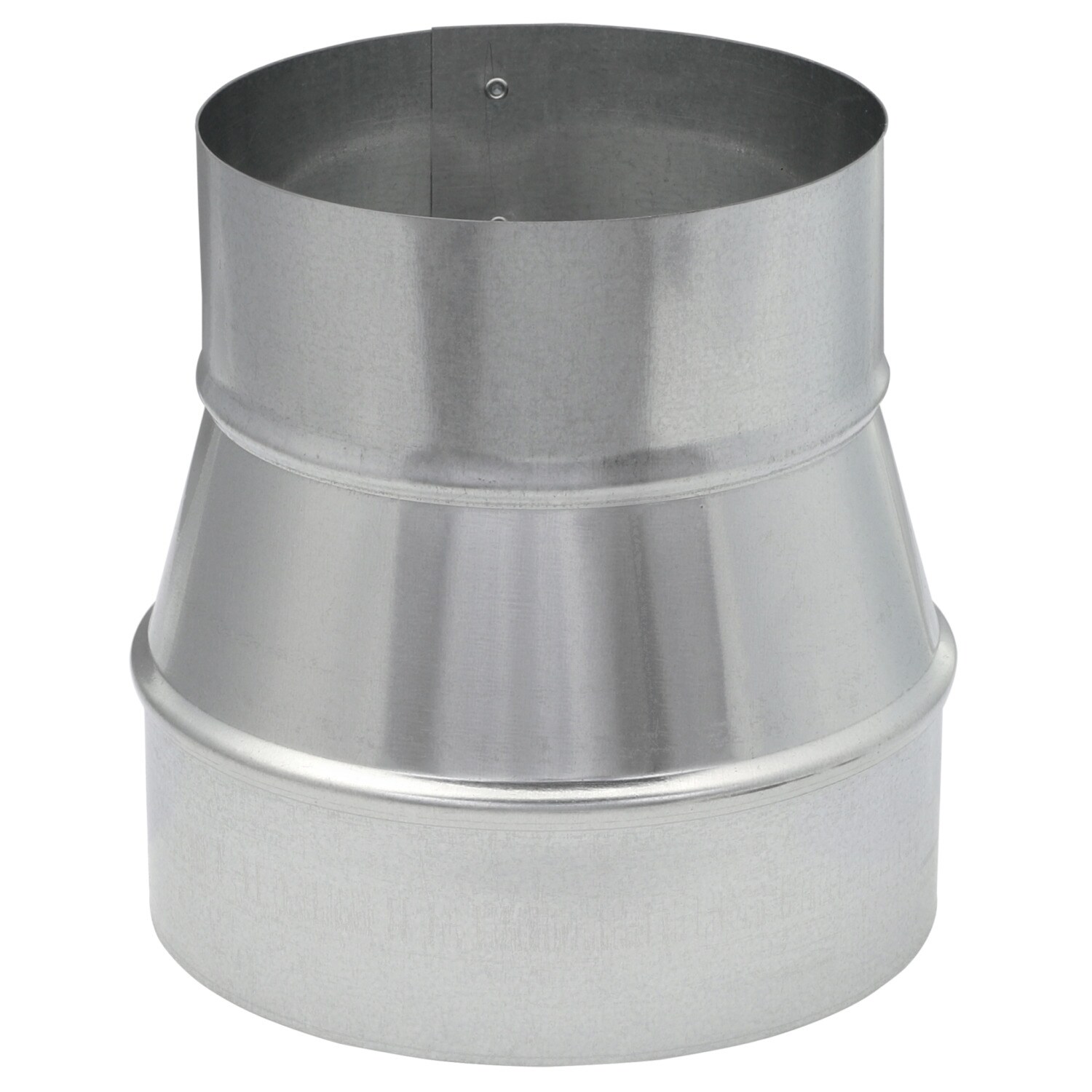 Duct Reducer Round Pipe Connector Steel 6" x 4" Diameter Stove Pipe Connection 