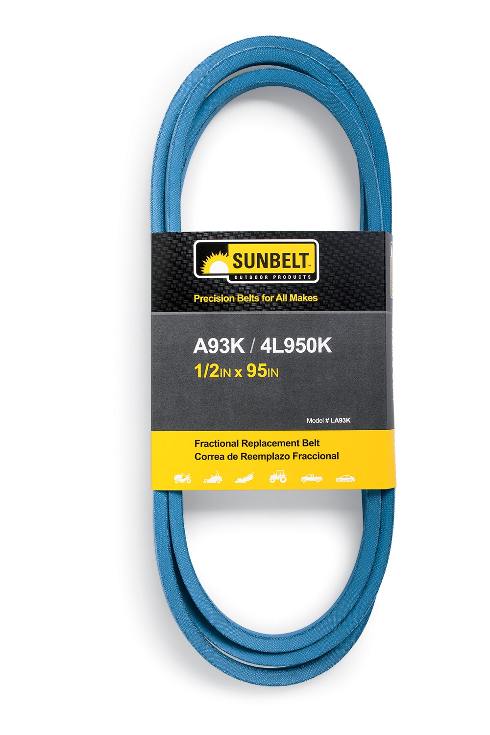 Top Width 1/2" Thickness 5/16" Length 95" inch 4L950 V Belt A93 