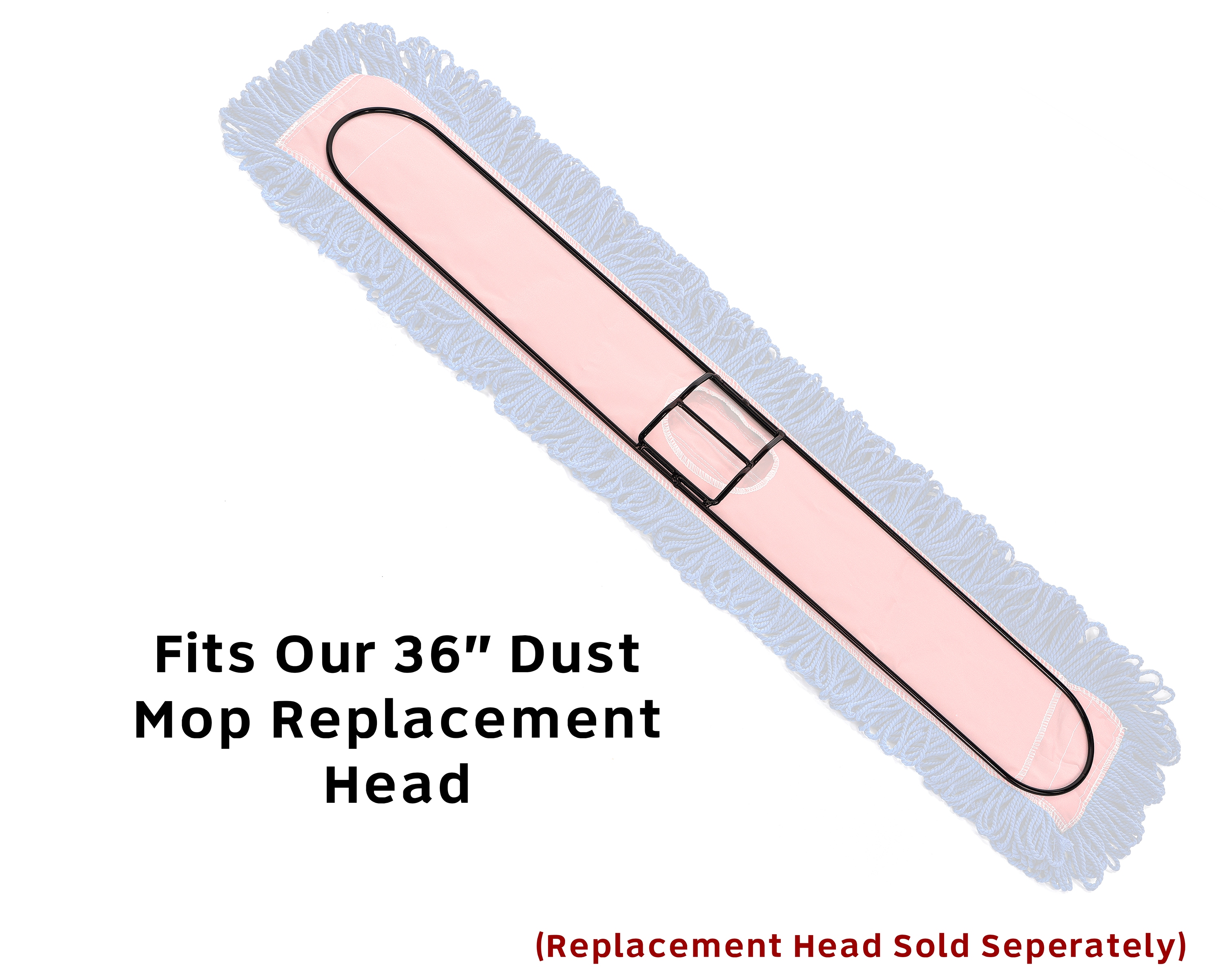 Alpine Industries 36 in Heavy Duty Metal Quick Change Head Dust Mop Frame 2 PK 