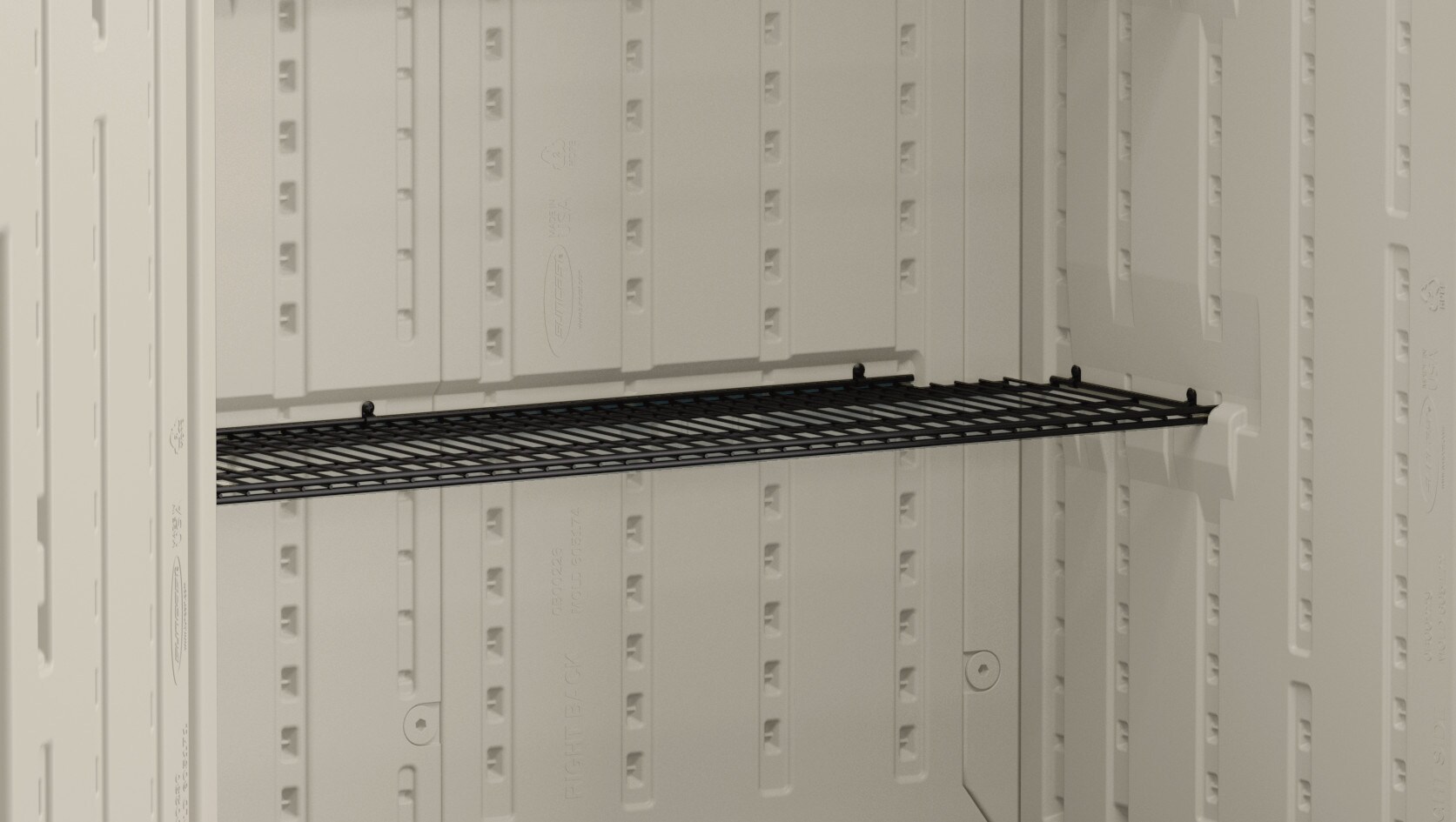 Suncast Versatile Heavy-Duty Wire Shed Storage Tier Shelf Storage Kit 2 Pack 