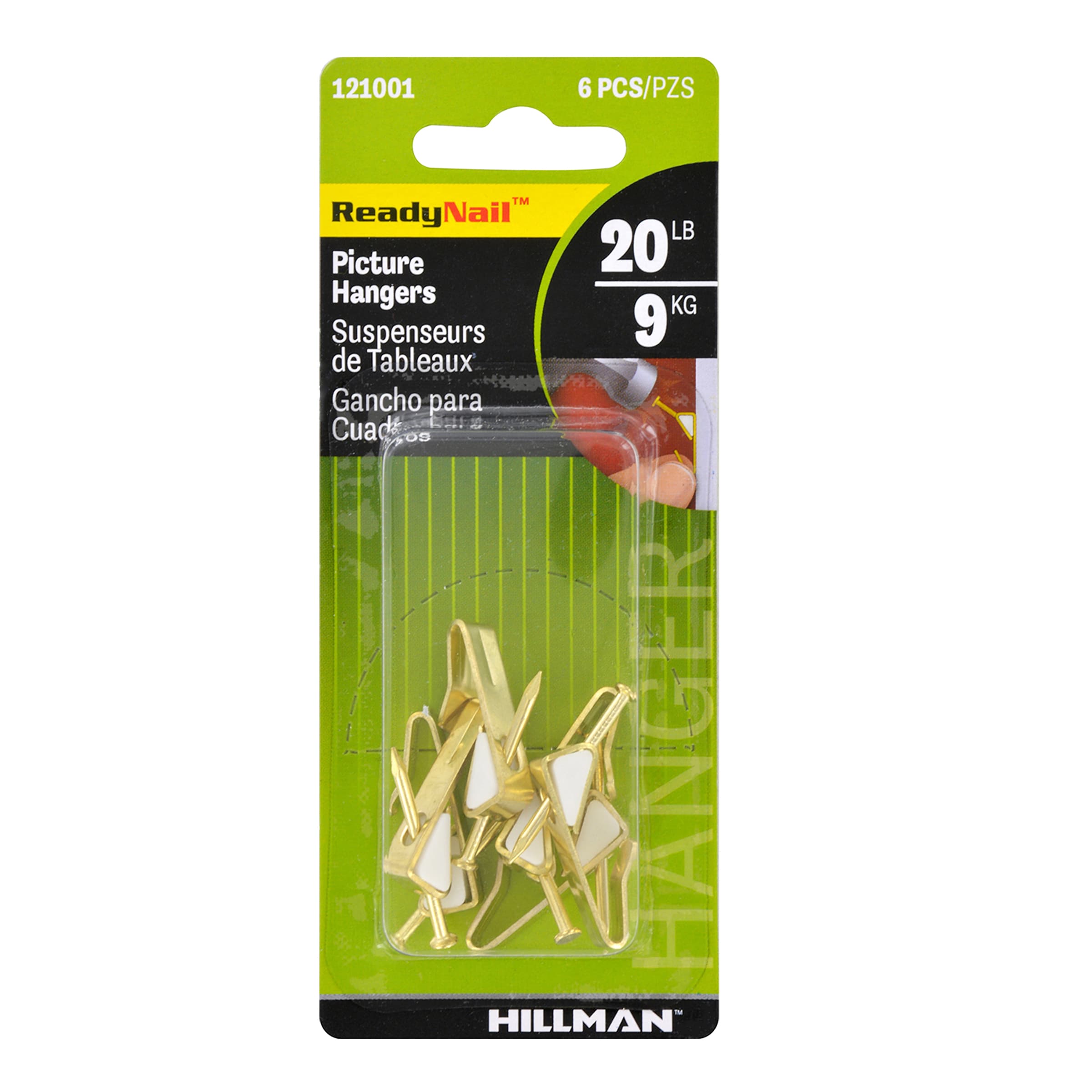 Hillman Pack of 2 55003 Ook Picture Hangers Shield 20 Pound Capacity 