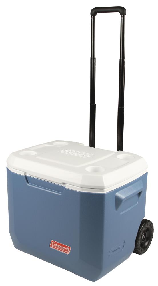 Insulated Ice Chest 50-Quart Xtreme 5-Day Heavy-Duty Cooler with Wheels Black 