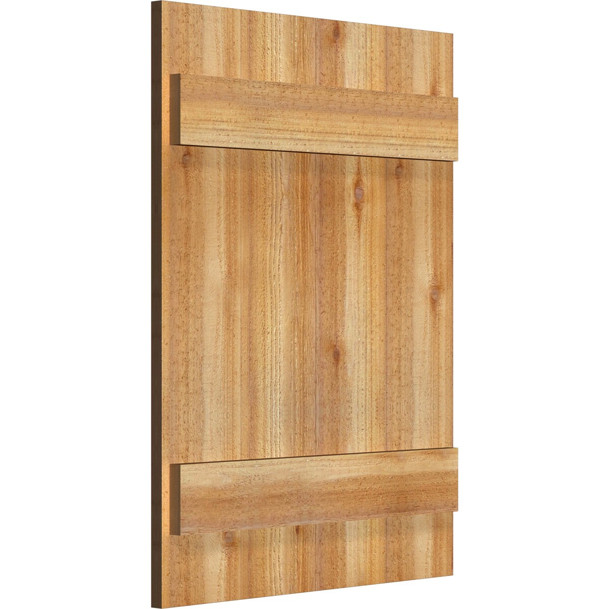 Ekena Millwork 2-Pack 21.5-in W x 29-in H Unfinished Board and Batten Wood Western Red cedar Exterior Shutters