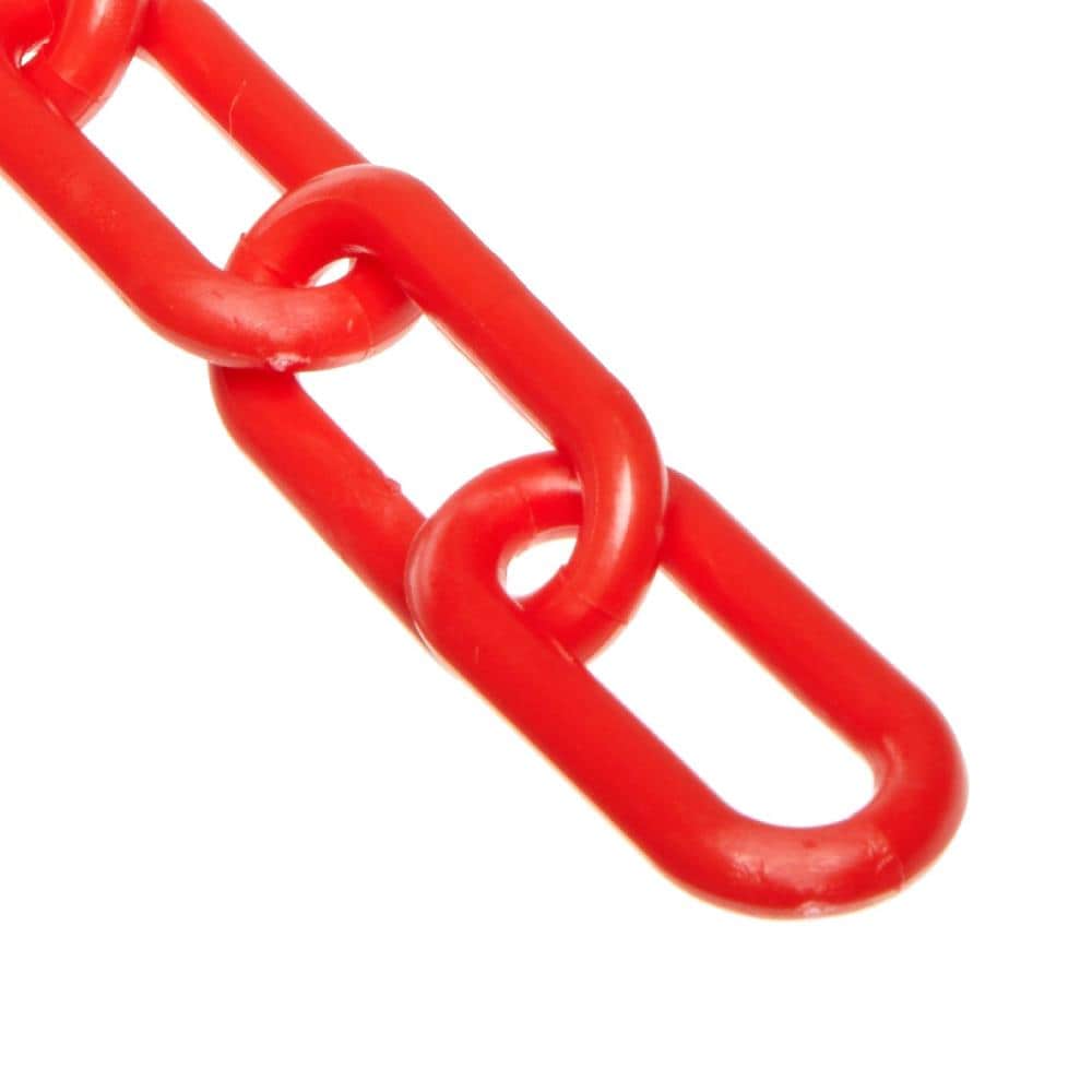 100 feet ChainBoss Red Plastic Chain with Sun Shield 10 Year UV Protection 