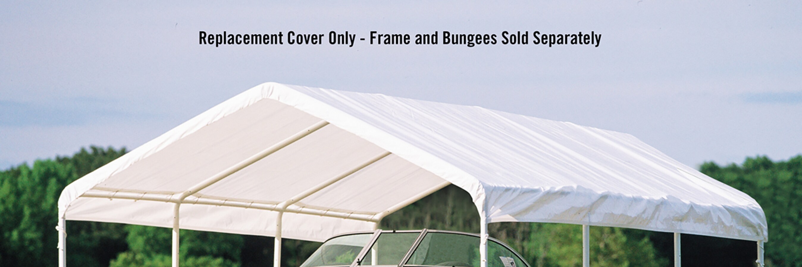 Shelterlogic Frames-White Replacement Canopy Valance Top Fits 12 X 30  2" O.D 